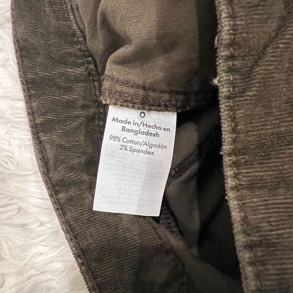 New No Boundaries Women's Porkchop Flare Corduroy Pants Jeans 0 Dark Brown Retro - Picture 7 of 7